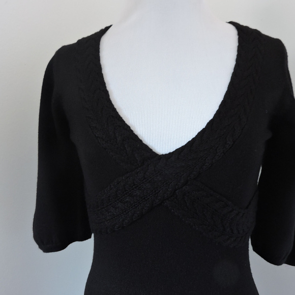 BUFFALO BY DAVID BITTON BLACK SWEATER DRESS XS - Picture 3 of 6